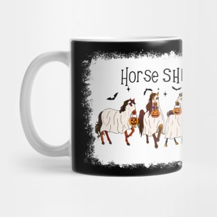 Horse Sheet Horse Ghost Halloween Funny Saying Men Women Mug